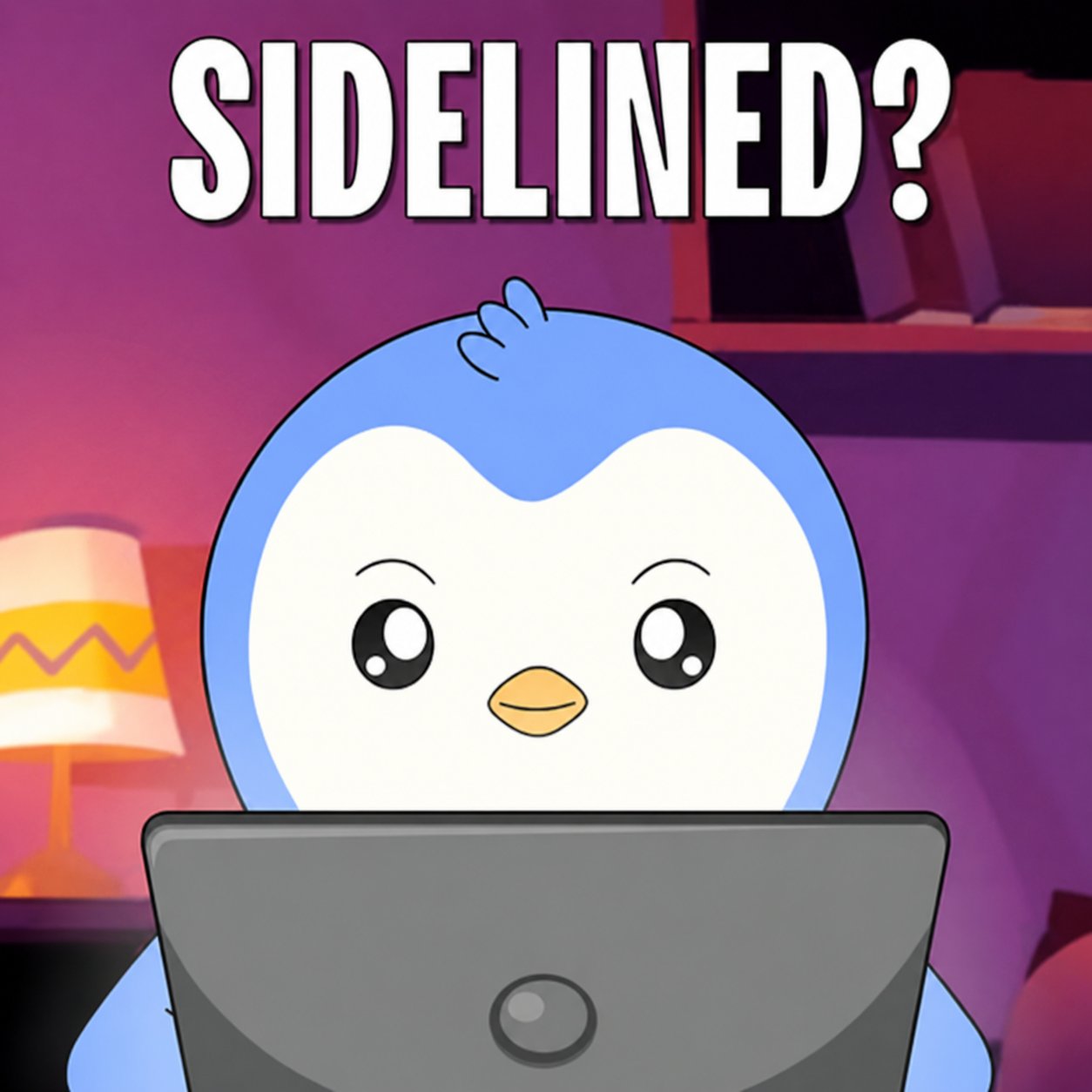 Sidelined? penguin at laptop